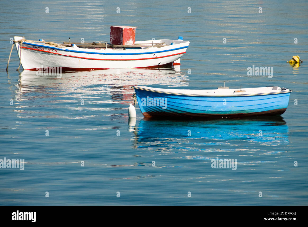 Vues navire des Cyclades sur l'île de Milos, Schiffsansichten Kykladeninsel auf der Milos Banque D'Images