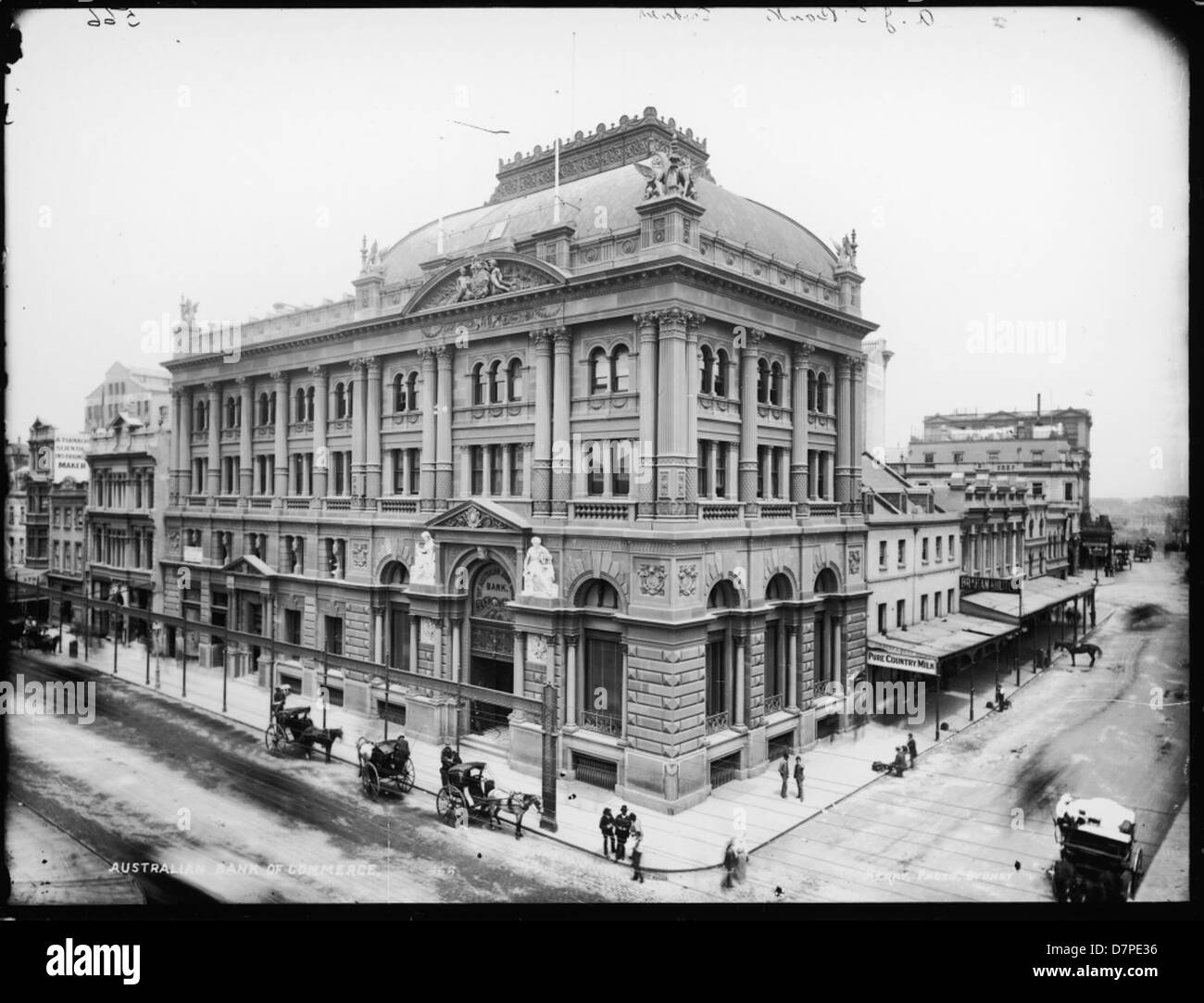 Cet artefact de l'Australian Bank of commerce, qui fait partie de l'Australian joint Stock Bank, est conservé au Powerhouse Museum. Présentant des éléments de l'importance historique de la banque, elle représente l'histoire financière de l'Australie au XIXe siècle. Banque D'Images