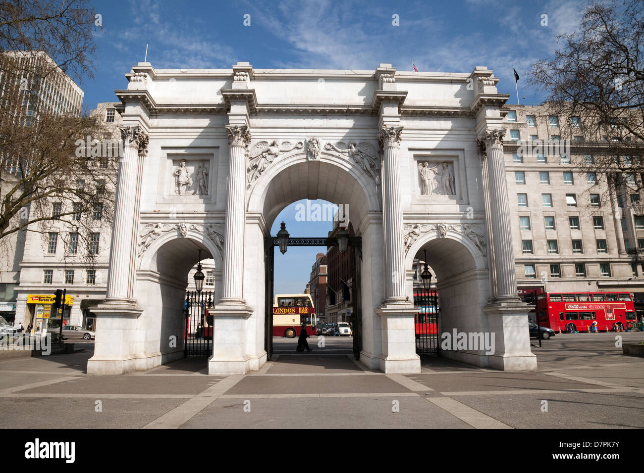 Marble Arch, le centre de Londres City Centre, London W1, England UK Banque D'Images