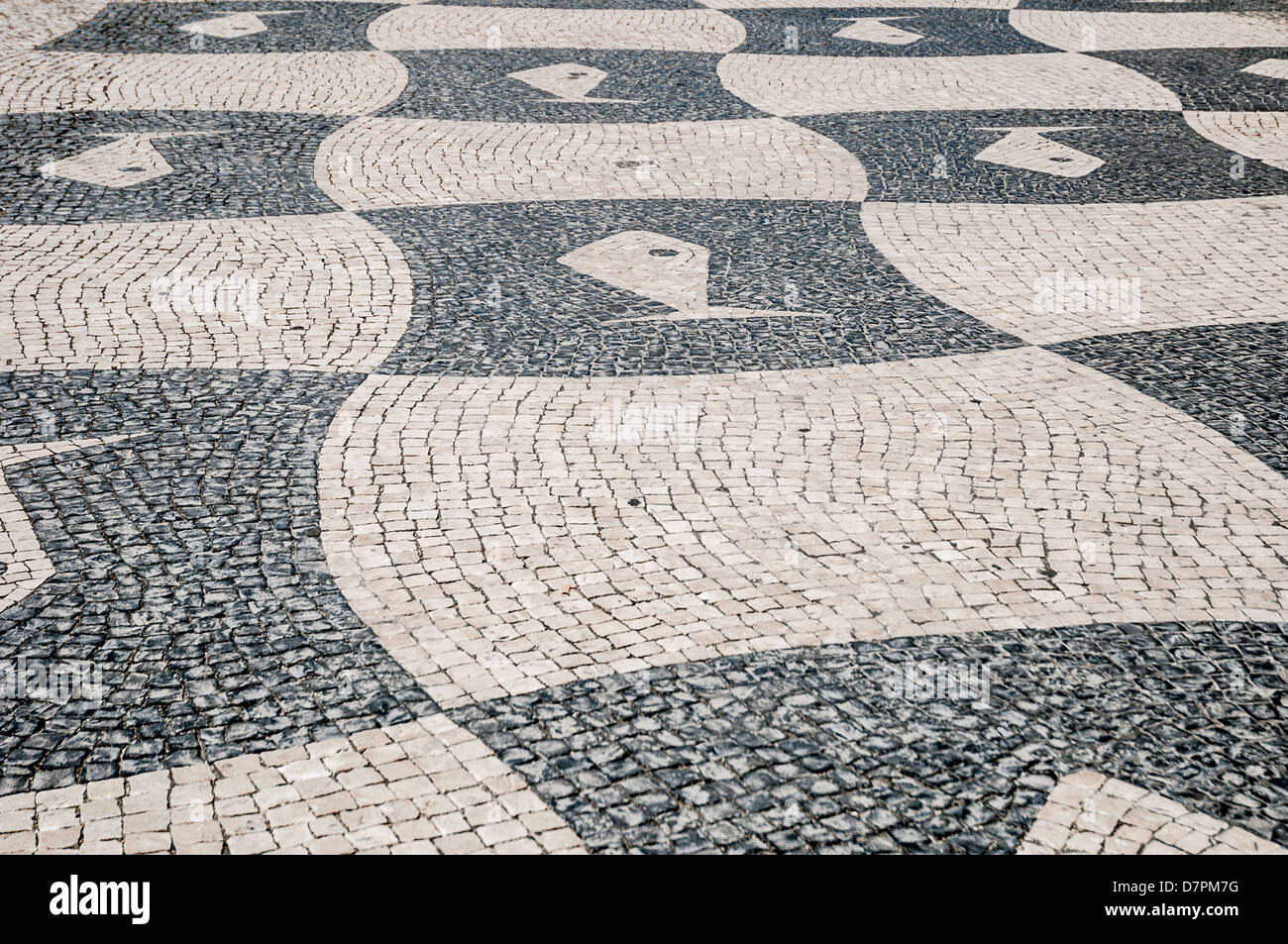 Pavés portugais Banque D'Images