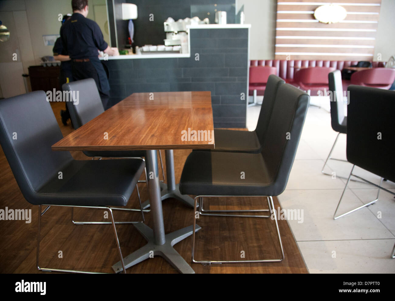 L'intérieur de restaurant sur Leicester Square, West End, Londres, Angleterre, Royaume-Uni Banque D'Images