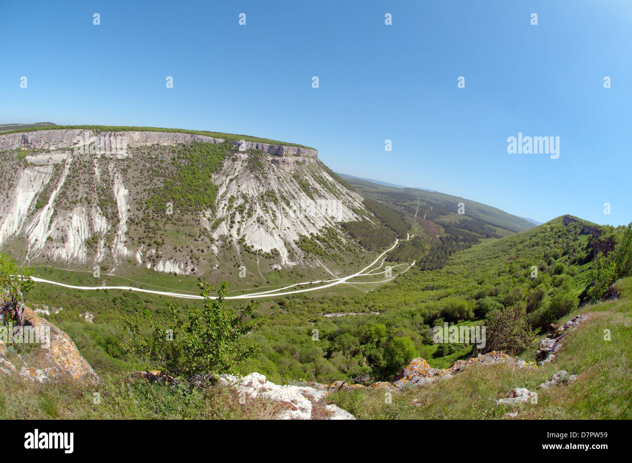 Les montagnes de Crimée, en Crimée, Ukraine, Europe de l'Est Banque D'Images