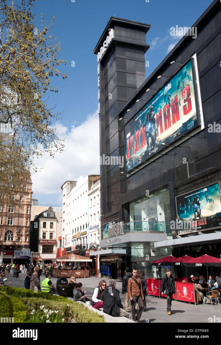 Vue sur Leicester Square, West End, Londres, Angleterre, Royaume-Uni Banque D'Images