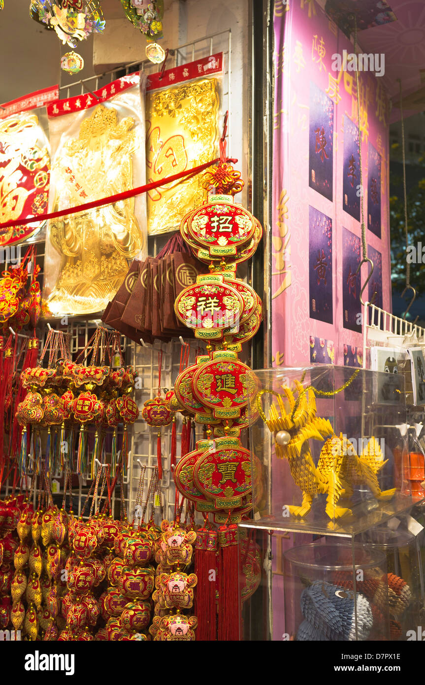 dh shop CAUSEWAY BAY HONG KONG Chinois décorations nouvel an boutique vitrine magasin Banque D'Images