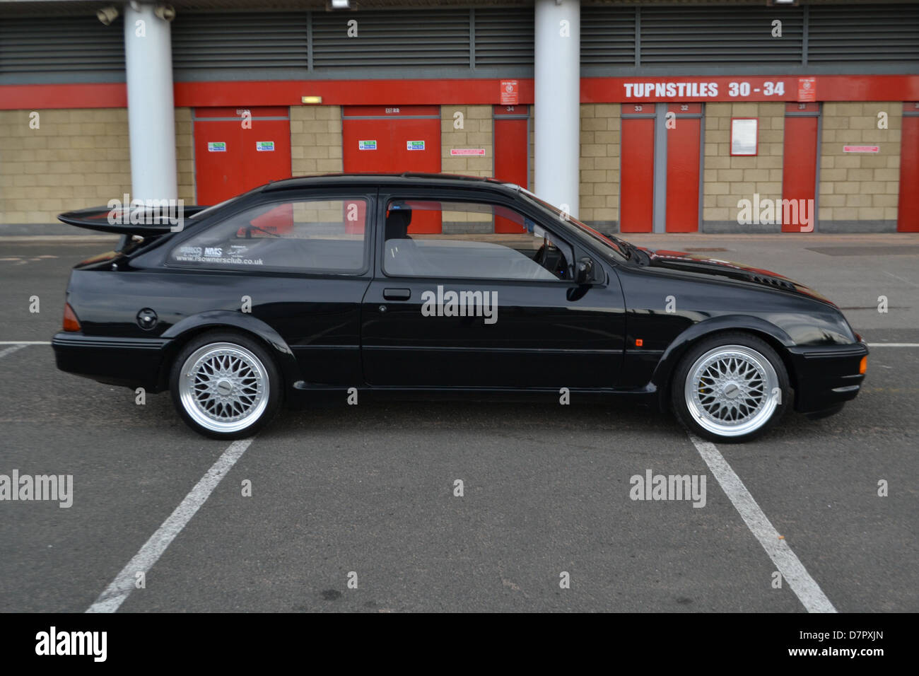 Ford Sierra RS Cosworth 1986 Modifié - noir 400bhp mk1 1re génération Banque D'Images