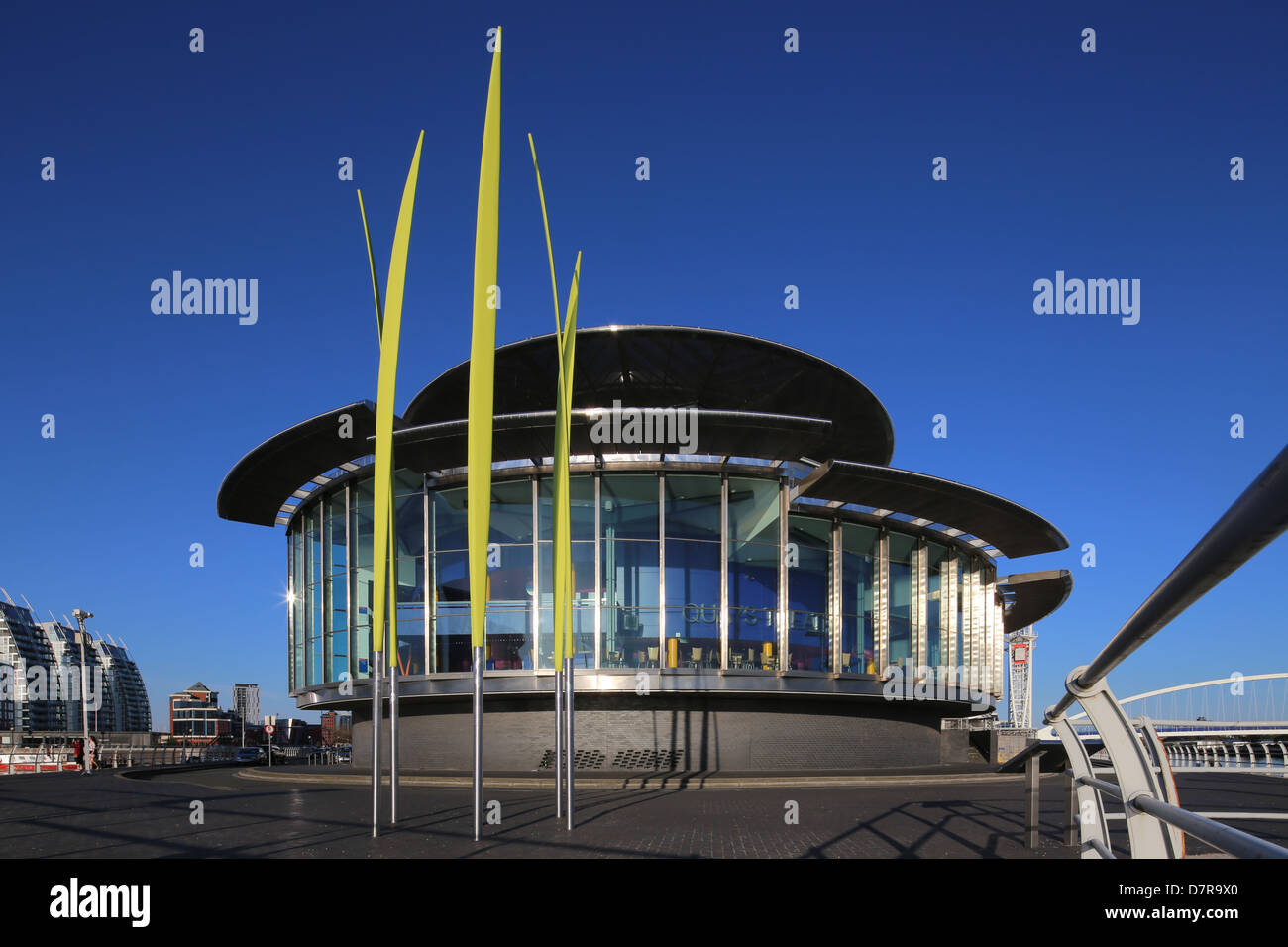 Lowry Theatre, Manchester, conçu par James Stirling et Michael Wilford Banque D'Images