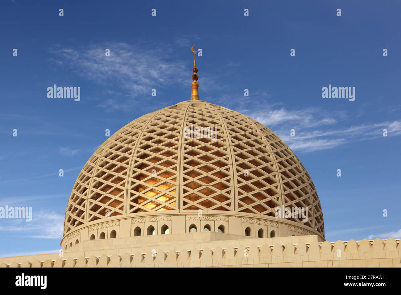 Grande Mosquée Sultan Qaboos, Muscat, Oman Matrah, Banque D'Images