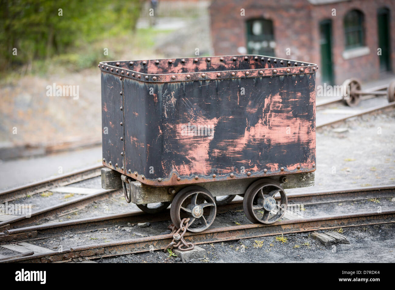 Début de 1900 Camion de charbon provenant de l'exploitation minière Banque D'Images