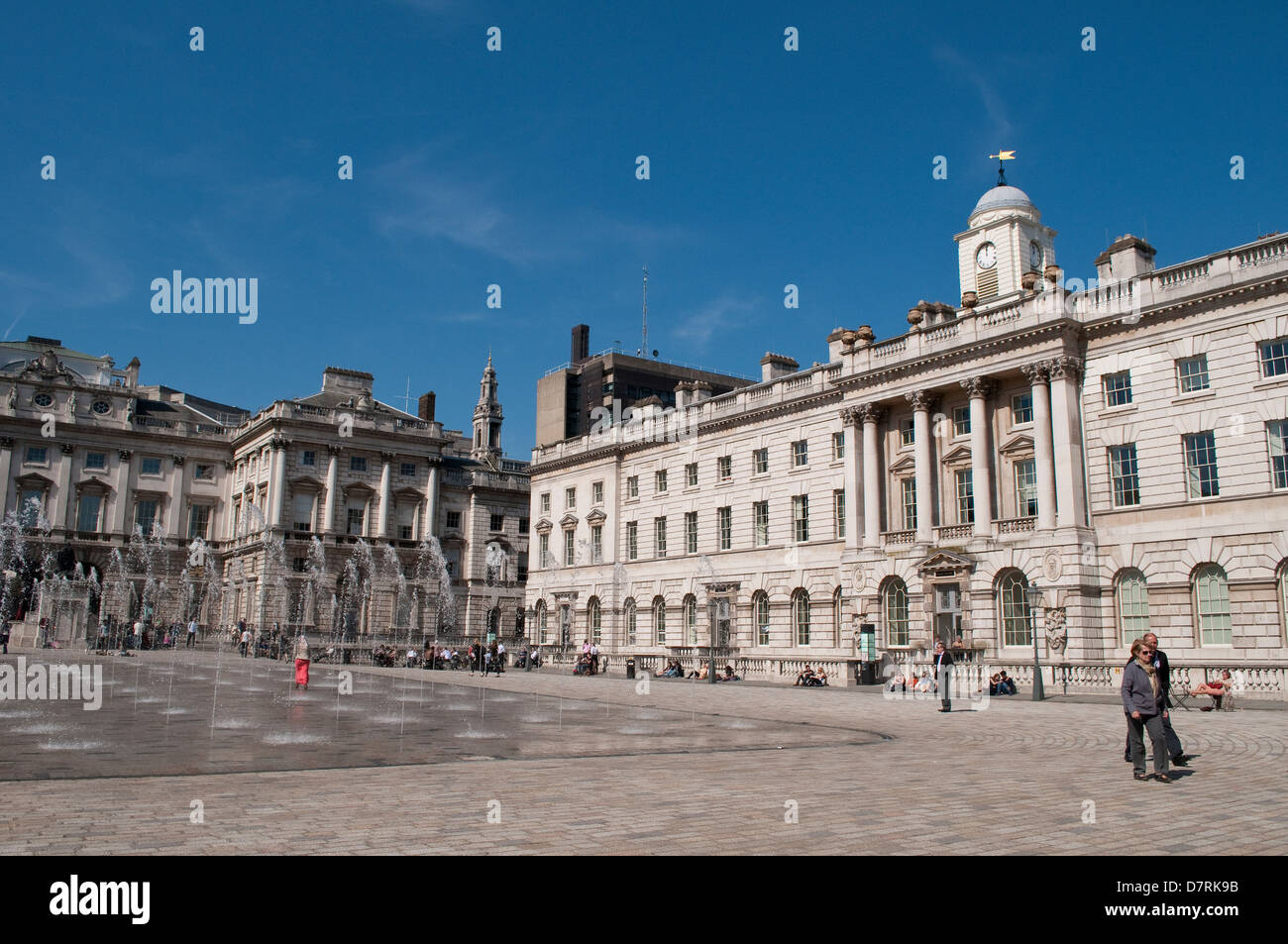 Courtyard Somerset House, Londres, Royaume-Uni Banque D'Images