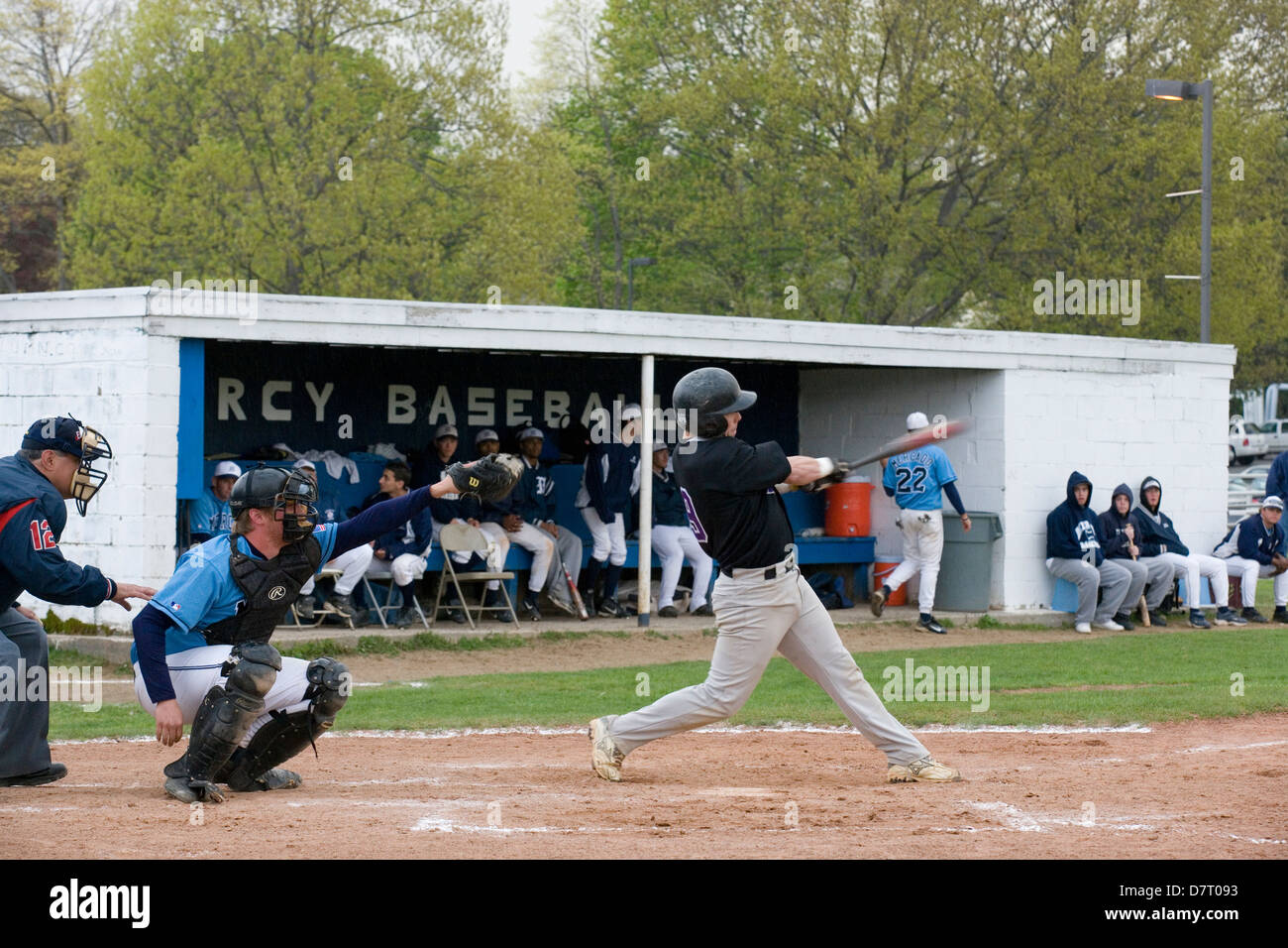 Jeu de baseball universitaire américain Banque D'Images