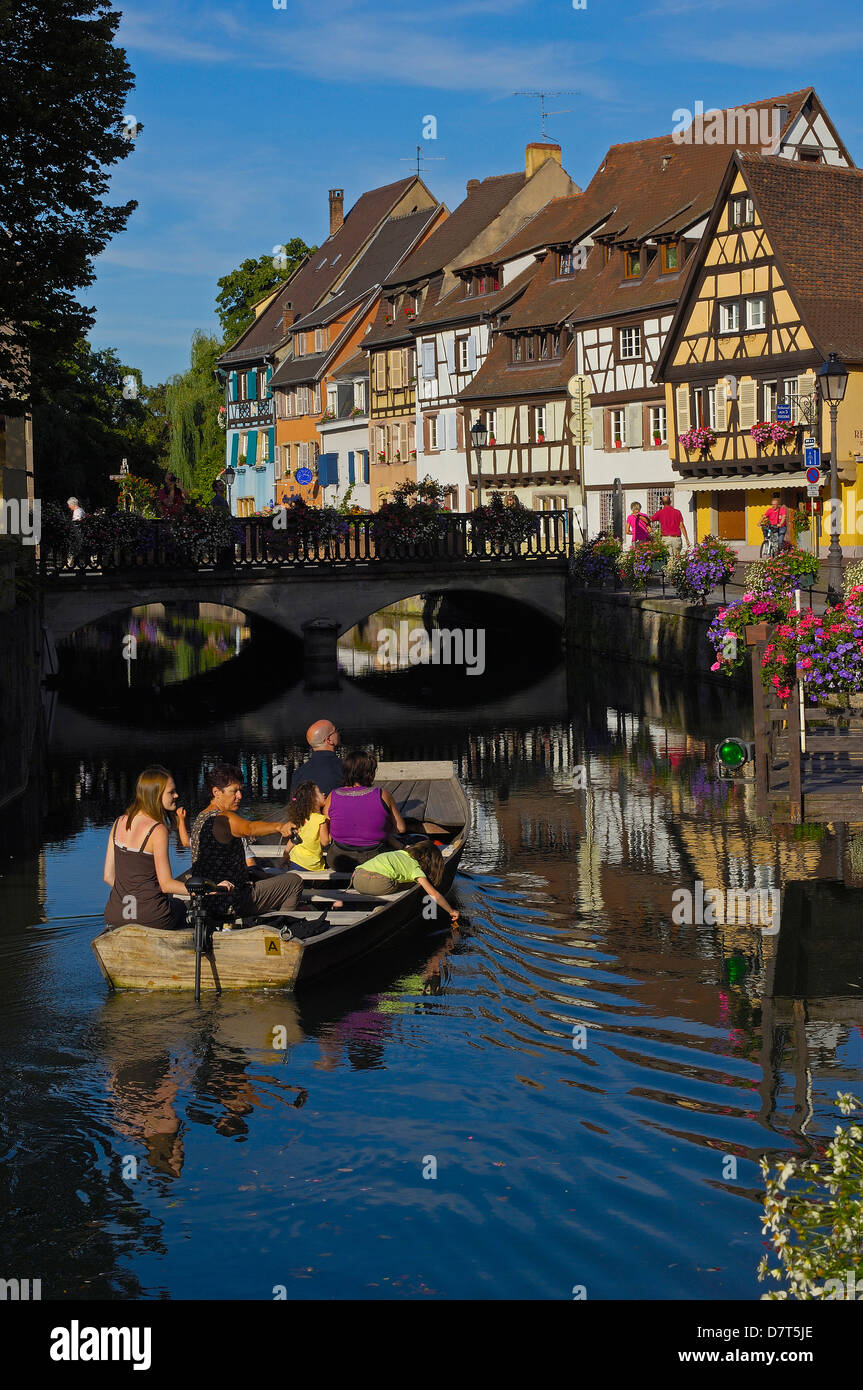 Colmar, la Petite Venise, La Petite Venise, l'Alsace, Route des vins, vins d'Alsace, Haut-Rhin, France, Europe Banque D'Images