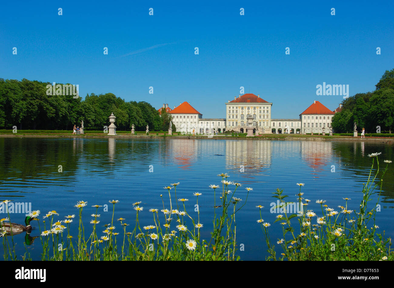 Munich, le château de Nymphenburg, Schloss Nymphenburg, château Nymphenburg, Bavière, Allemagne. Banque D'Images