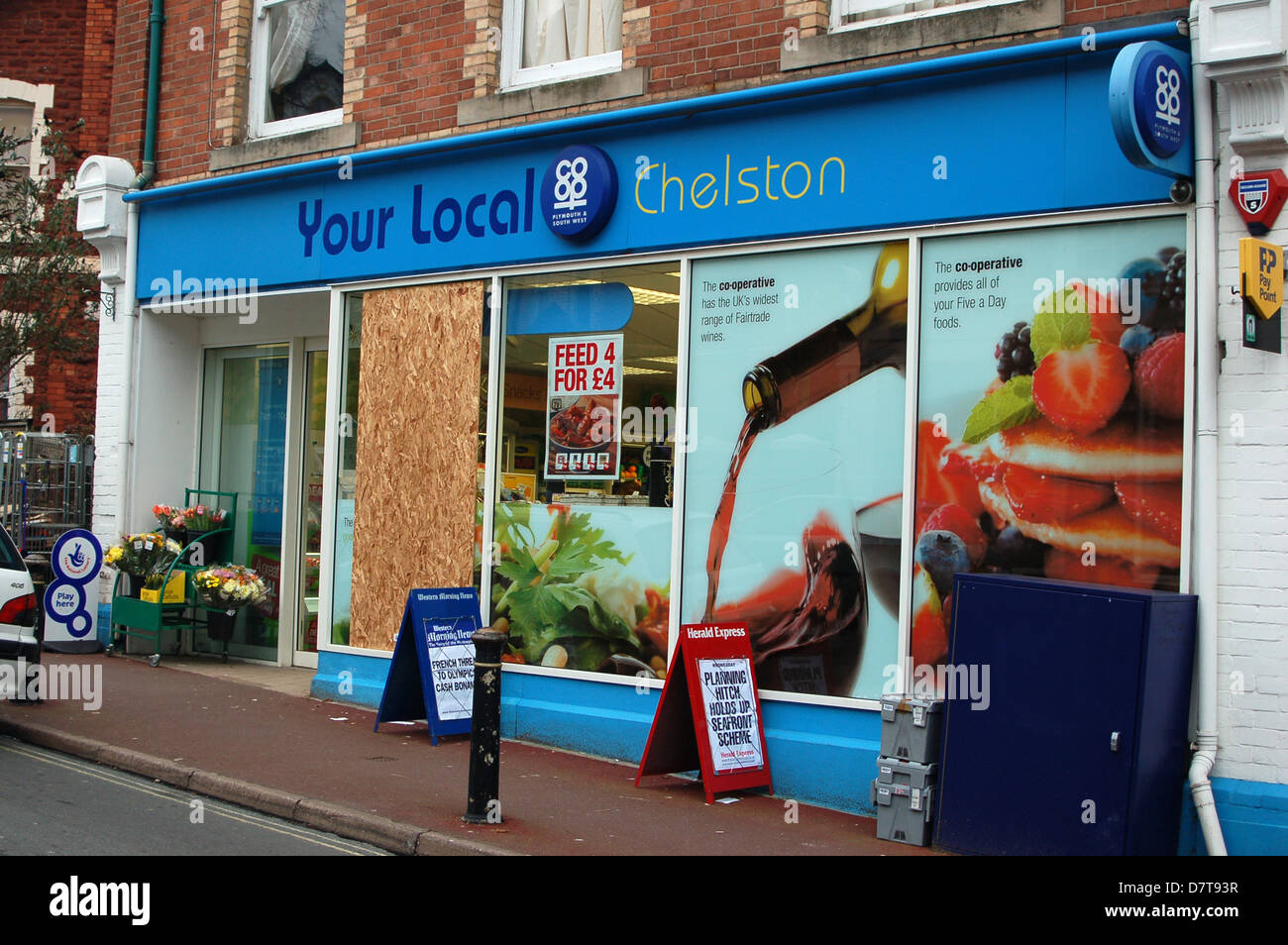 Plymouth & South West Co-op 3317 nombre de Chelston Banque D'Images