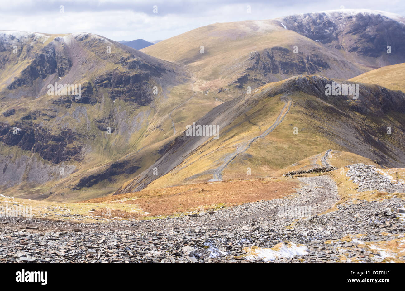 Crag Hill et de Grasmoor Grisedale Pike dans le Lake District Banque D'Images