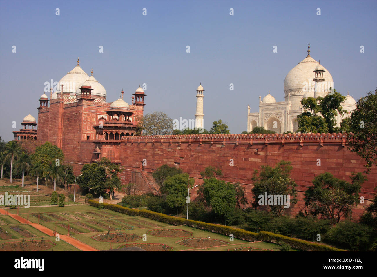 Taj Mahal, Agra, Uttar Pradesh, Inde Banque D'Images