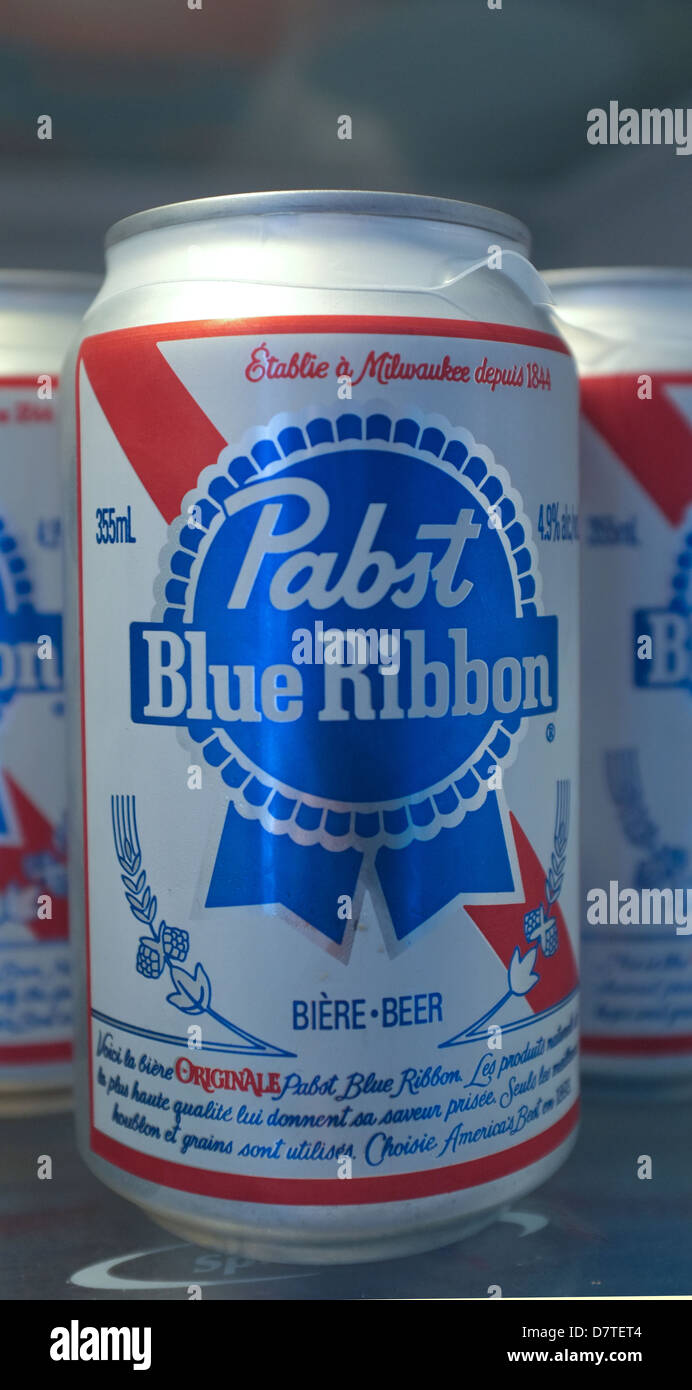 Bière dessous de Verres ~ PBR = Pabst Brassage Co Bleu Ruban