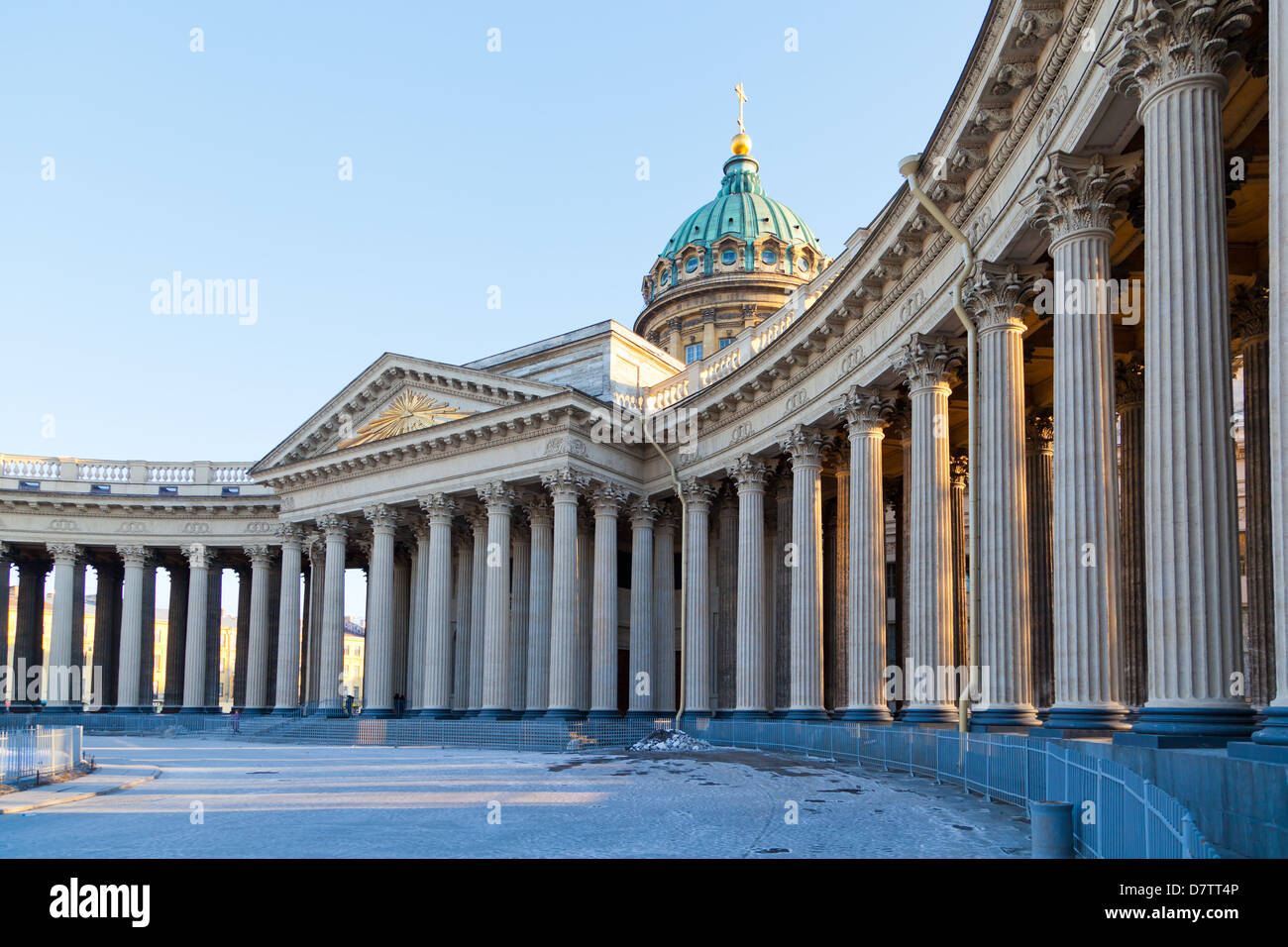 Colonnade de la Cathédrale de Kazan, Saint-Pétersbourg, Russie Banque D'Images