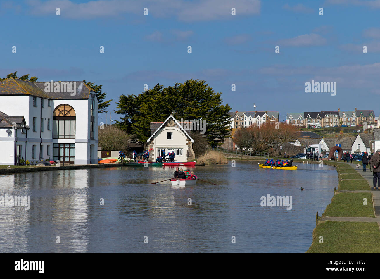 Canal de Bude, North Cornwall, Angleterre, Royaume-Uni Banque D'Images