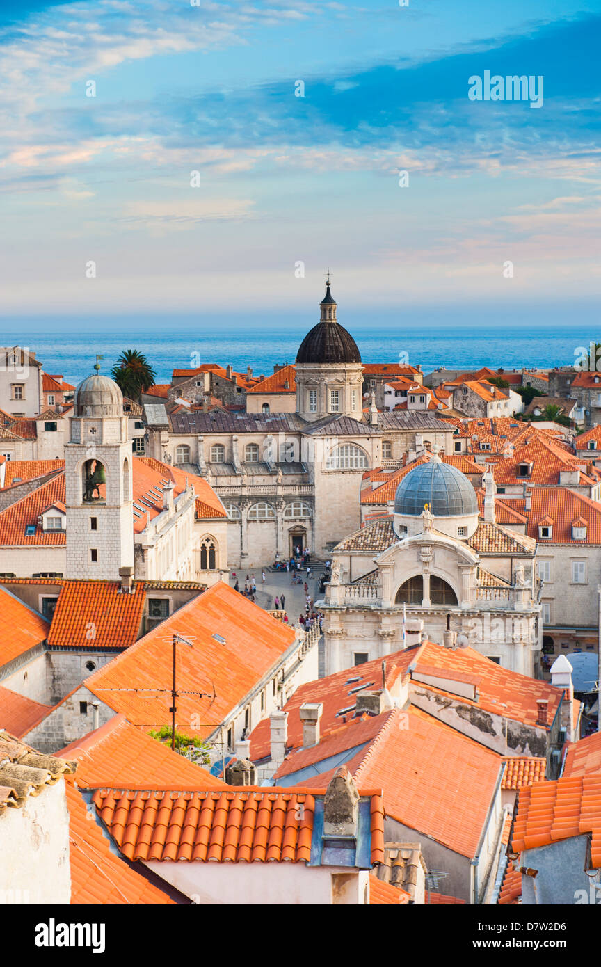 Cathédrale de Dubrovnik (Cathédrale de l'Assomption de la Vierge Marie), site du patrimoine mondial de l'UNESCO, Dubrovnik, Croatie Banque D'Images