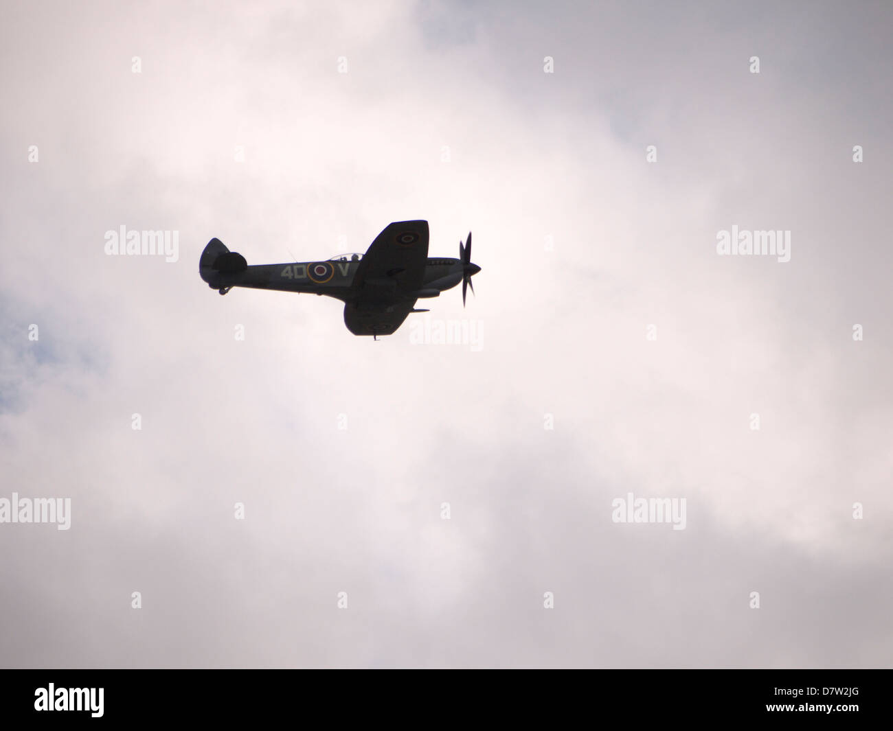 TE Spitfire311 une aile clippée Spitfire, partie de la Battle of Britain Memorial Flight basé à la R.A.F. Conningsby, Lincolnshire Banque D'Images