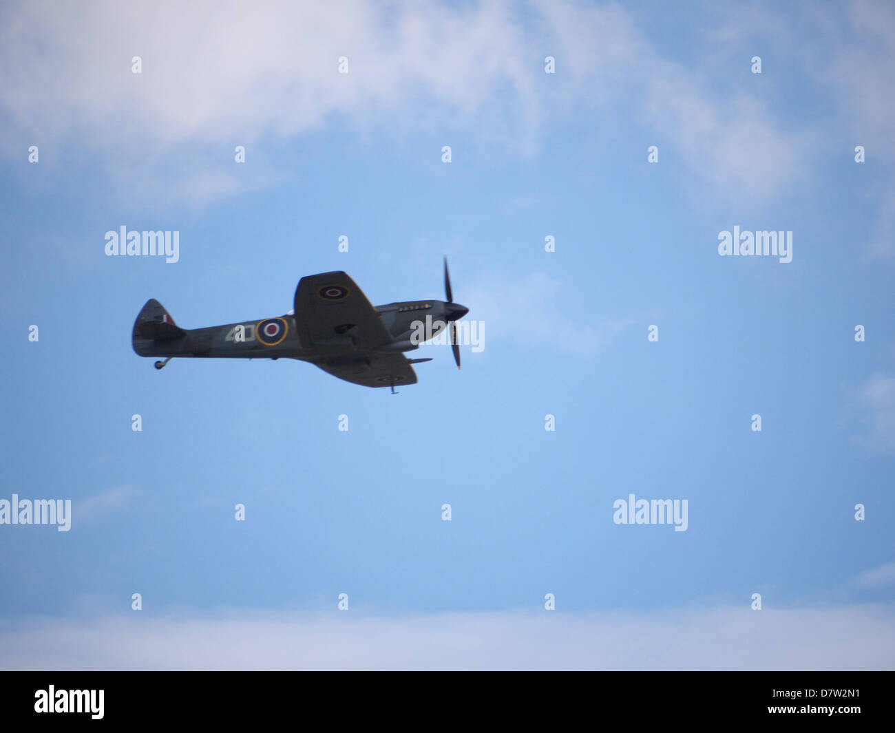 Spitfire Mk XVI clipped wing partie de la Battle of Britain Memorial Flight basé à la R.A.F. Conningsby Banque D'Images