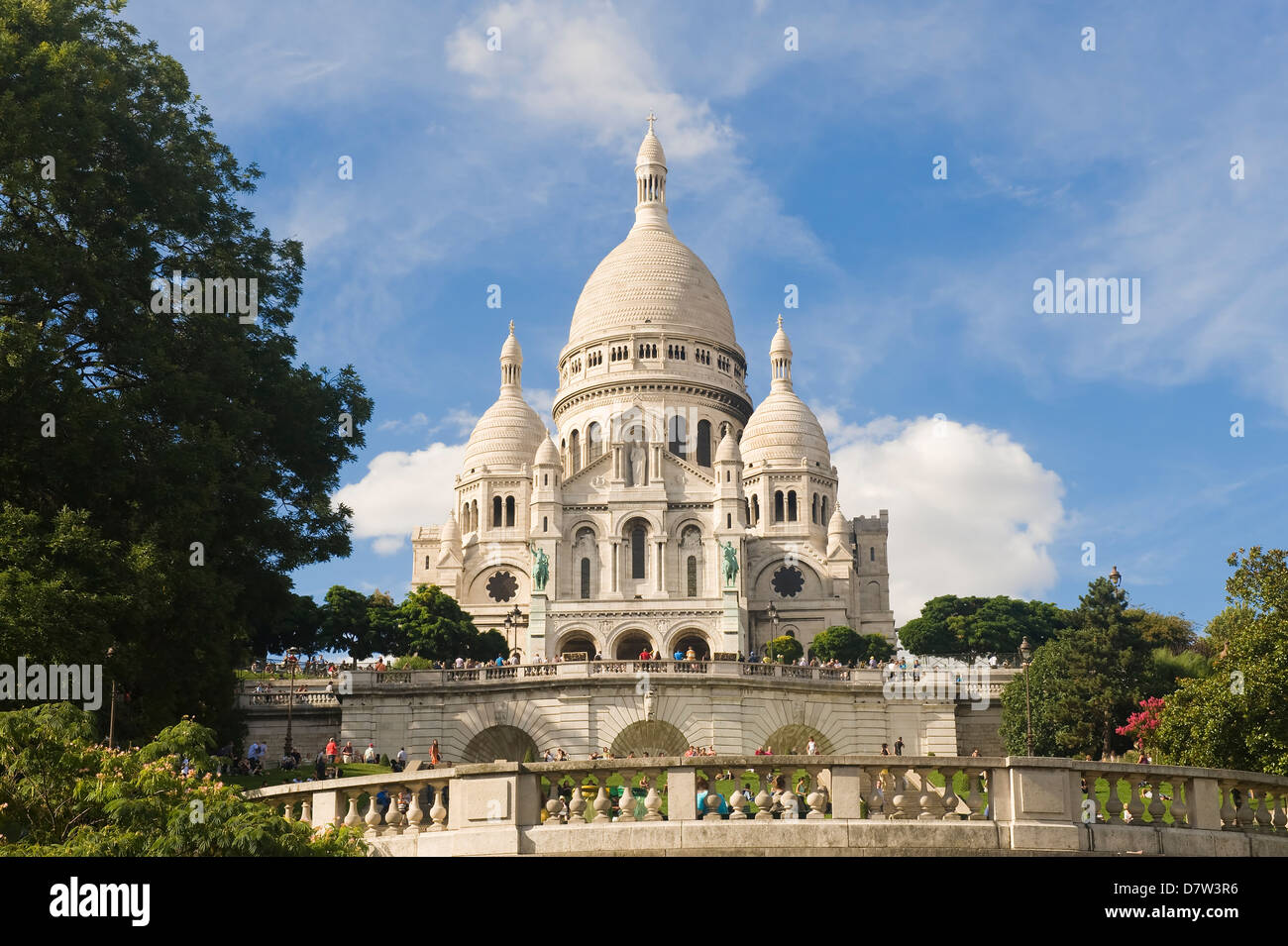 Basilique du Sacré Coeur, Montmartre, Paris, France Banque D'Images