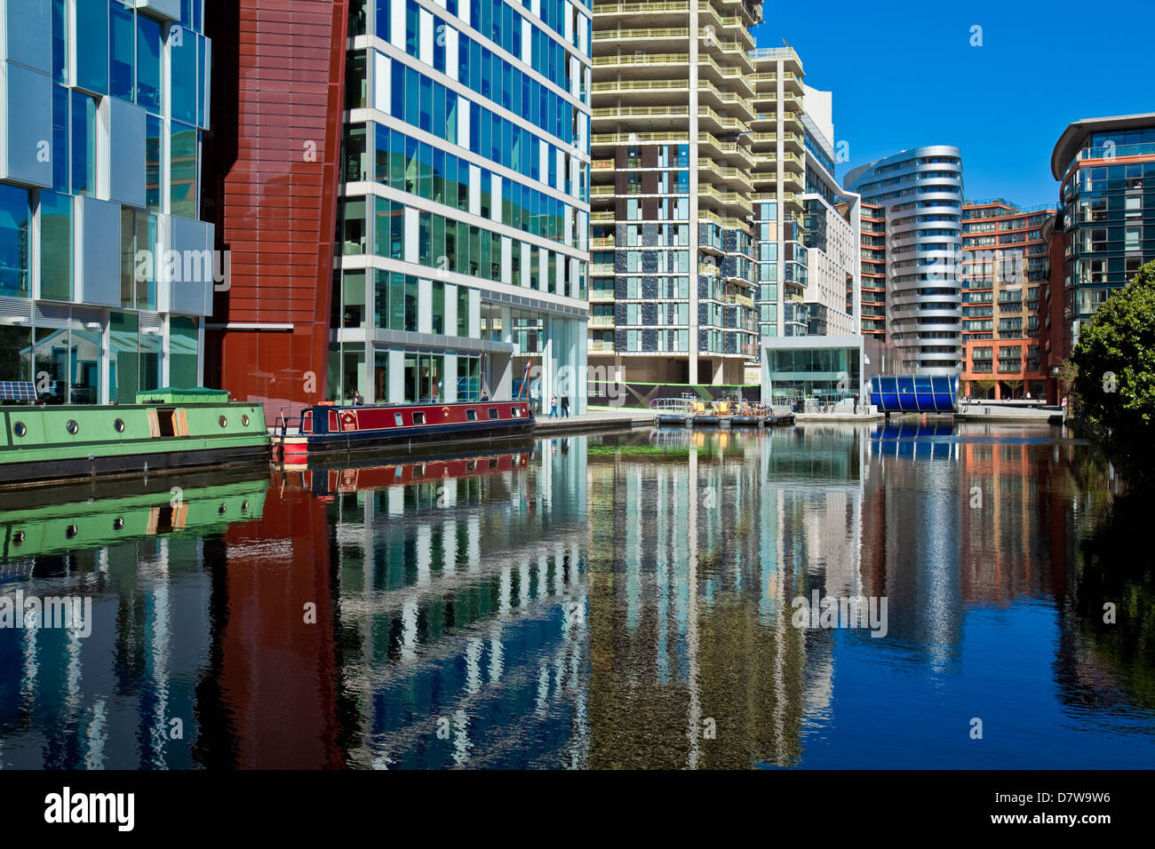 Le développement du bassin de Paddington, Londres, Angleterre Banque D'Images