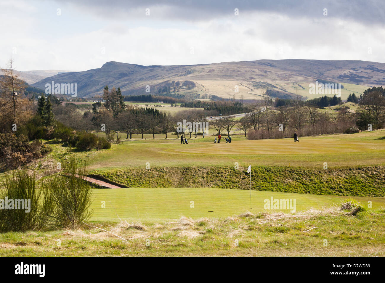 Parcours de golf de Gleneagles à partout au collines Orchil. Scotland UK Banque D'Images