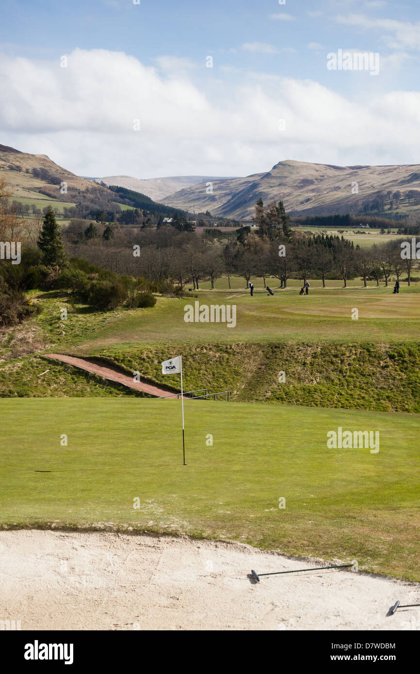 Parcours de golf de Gleneagles à partout au collines Orchil. Scotland UK Banque D'Images