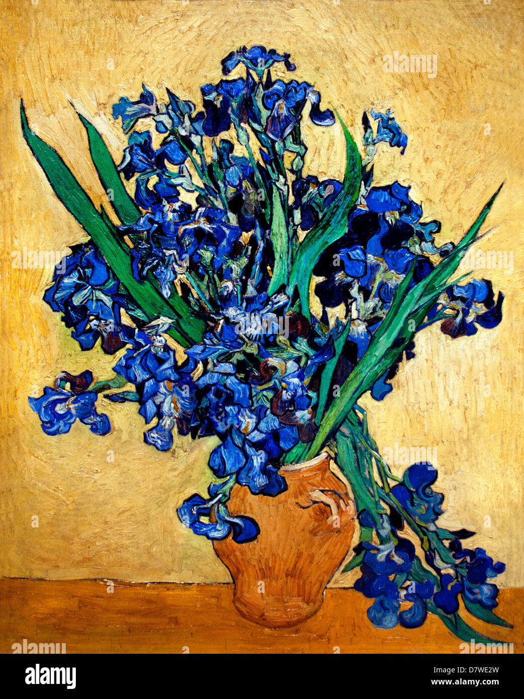 Nature morte avec Iris. 1890. Vincent van Gogh 1853 - 1890 Pays-Bas néerlandais post impressionnisme Banque D'Images