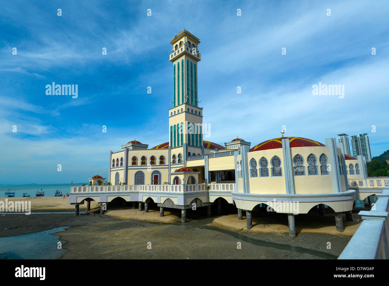 Asie Malaisie Penang Georgetown mosquée flottante Banque D'Images