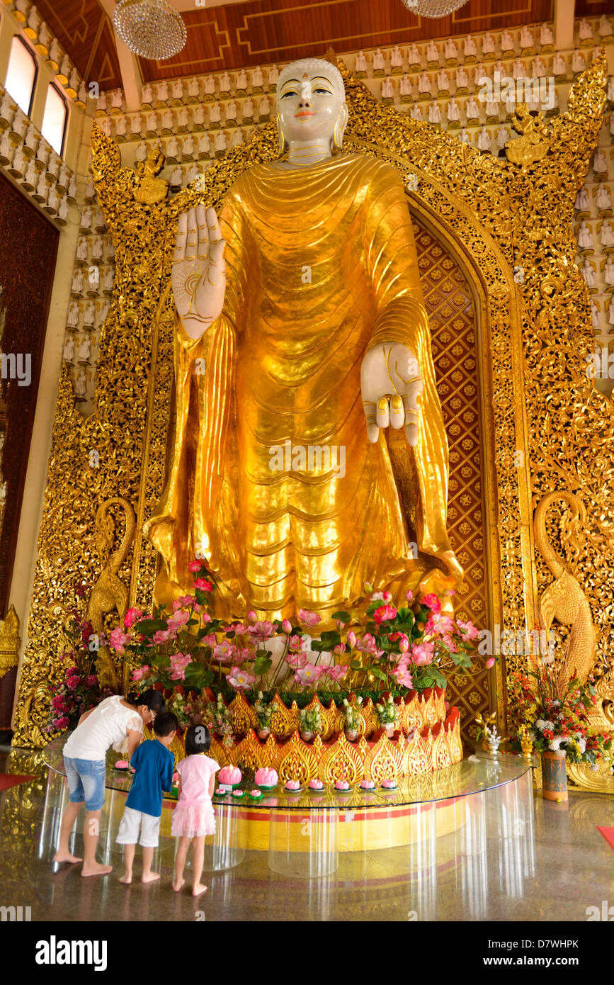 Georgetown Penang Malaisie Asie Temple de Dhammikarama Banque D'Images