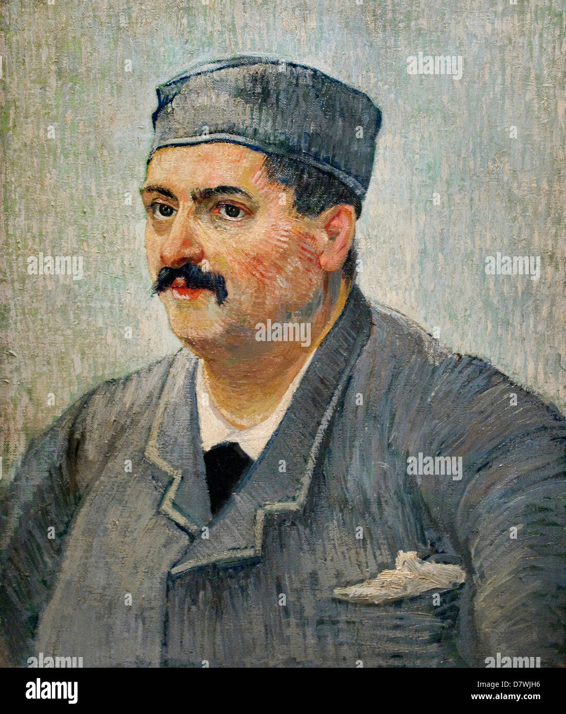 Portrait d'un homme avec un chapeau de crâne 1887 Vincent van Gogh 1853 - 1890 Pays-Bas néerlandais post impressionnisme Banque D'Images