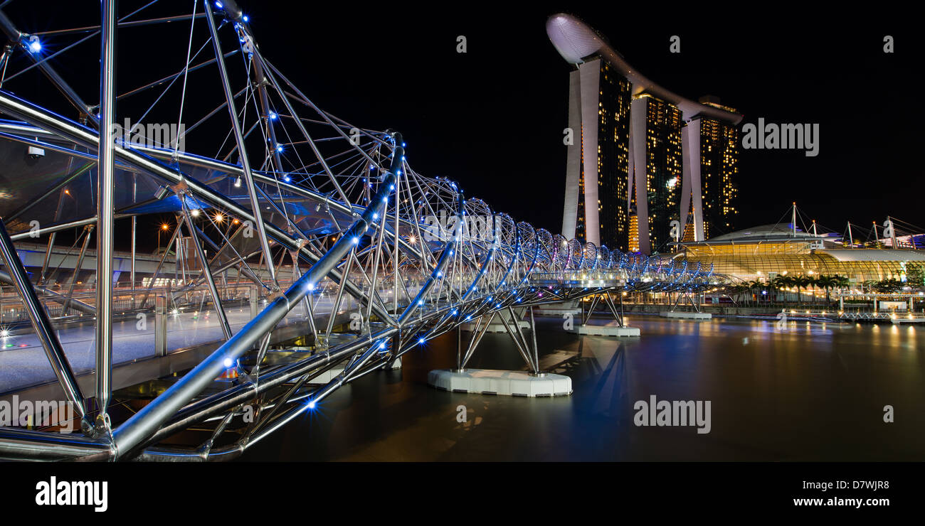 Prises à Singapour le complexe Marina Bay Banque D'Images