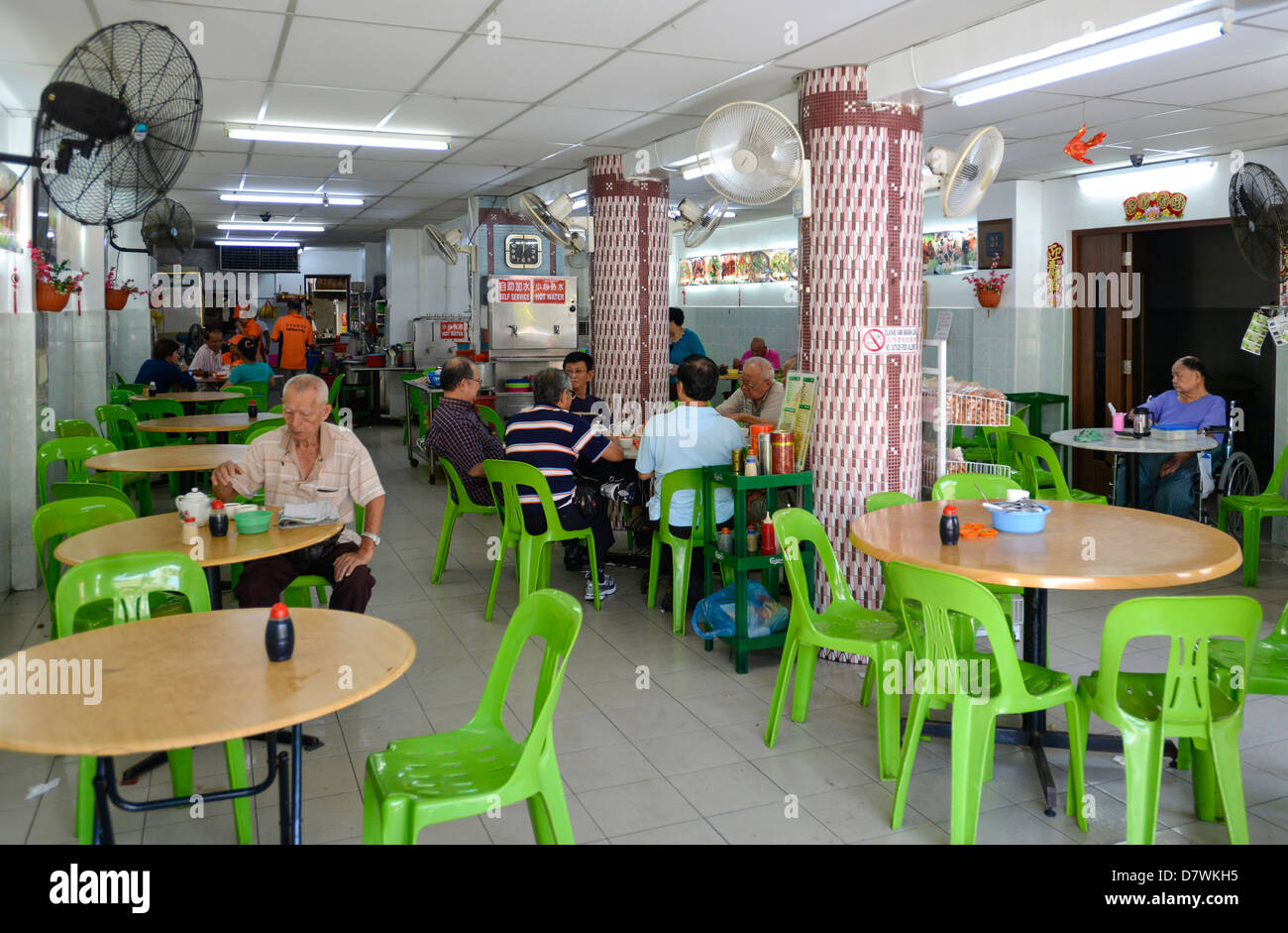 Asie Malaisie Penang Chinatown petits restos Banque D'Images