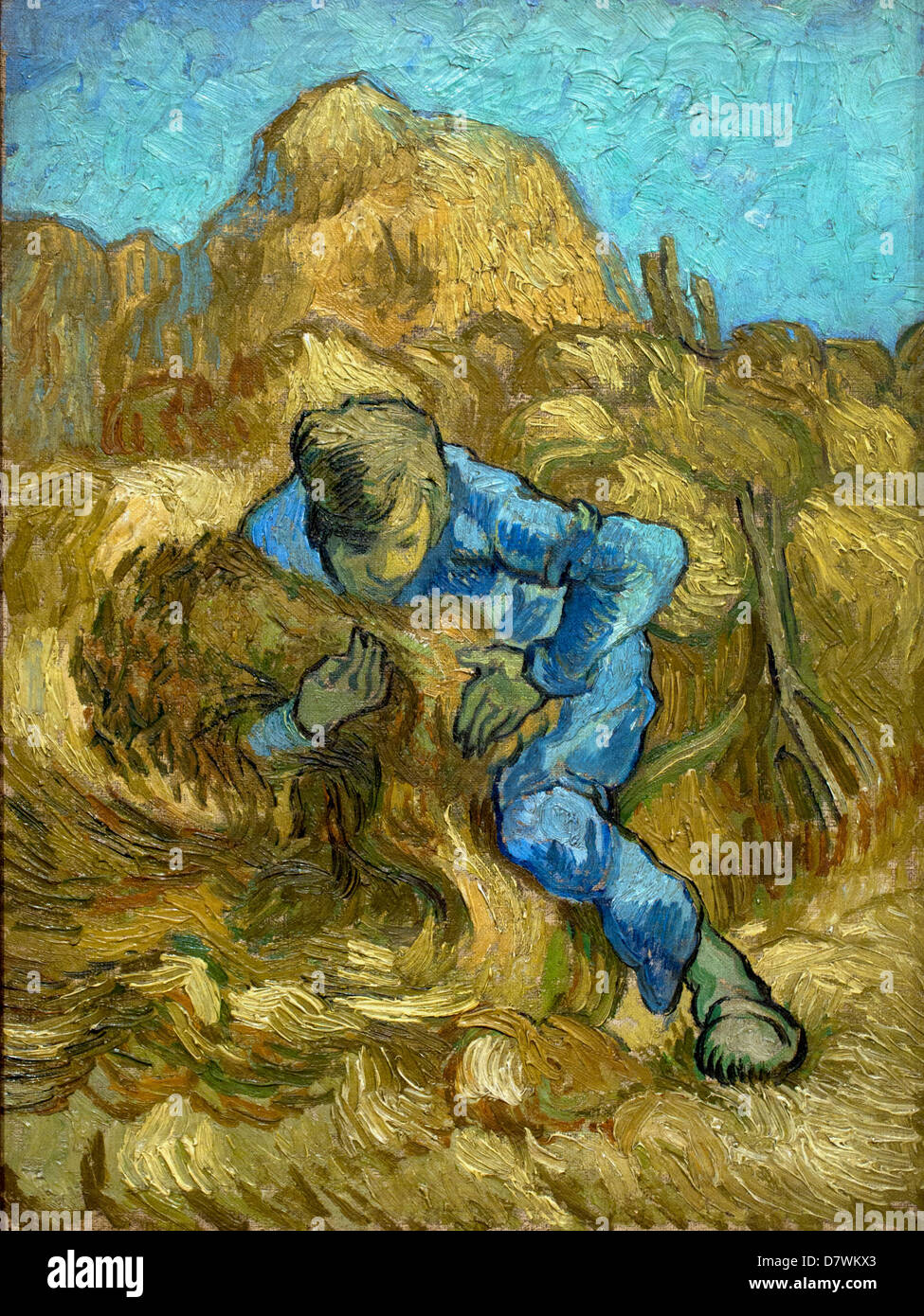 Liant la Gerbe ( après Millet ) 1889 Vincent van Gogh 1853 - 1890 Pays-Bas néerlandais post impressionnisme Banque D'Images
