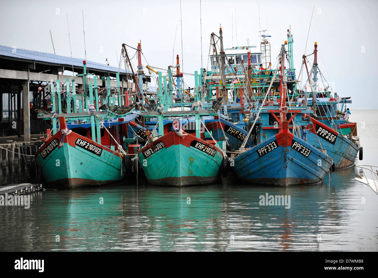 Asie Malaisie Penang Georgetown de Georgetown Sud port de pêche Banque D'Images