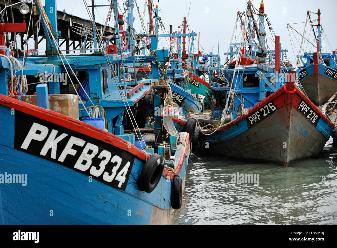 Asie Malaisie Penang Georgetown de Georgetown Sud port de pêche Banque D'Images
