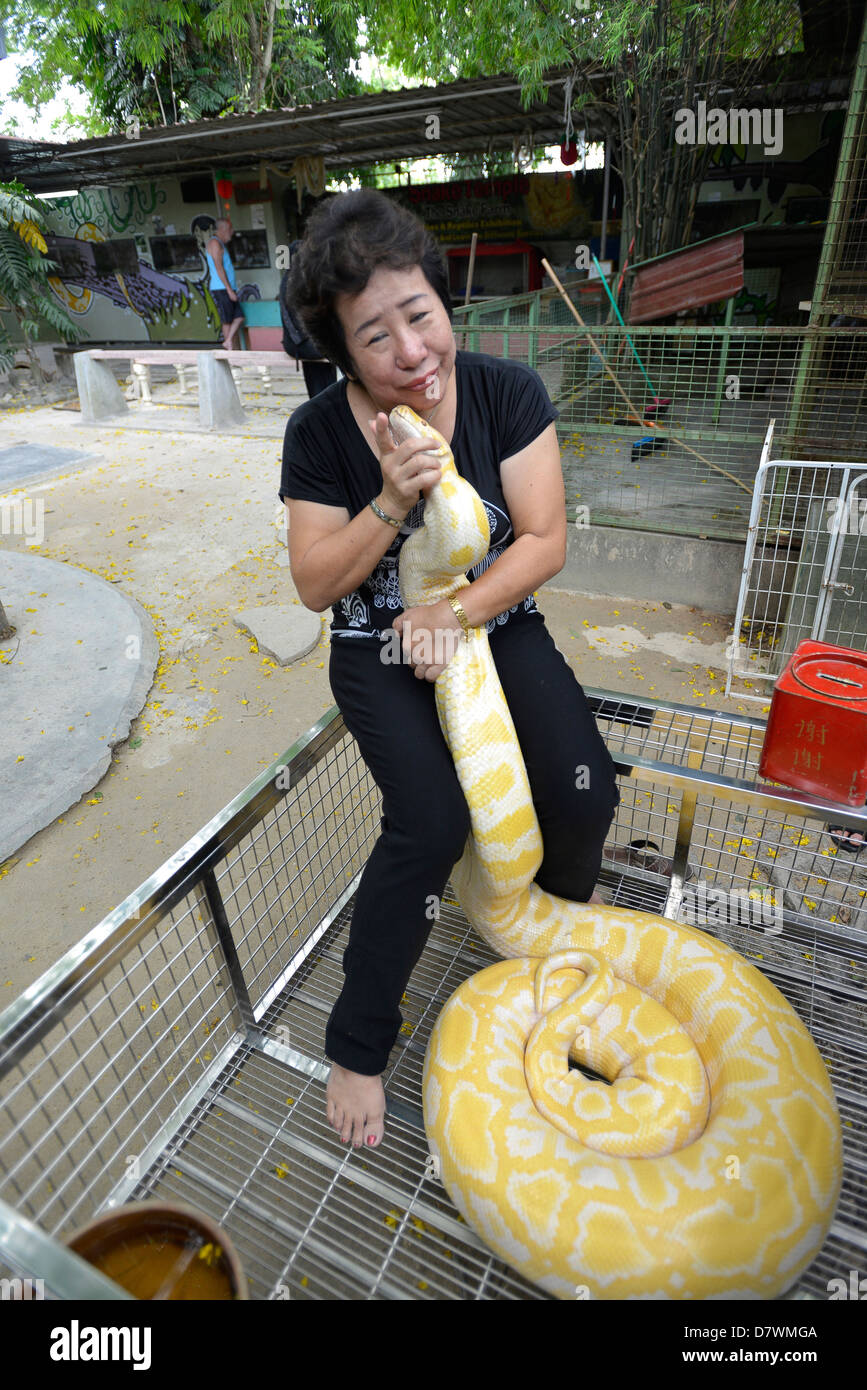Asie Malaisie Penang Georgetown Ban Kah fil situé au sud du Temple de Georgetown et snake Banque D'Images