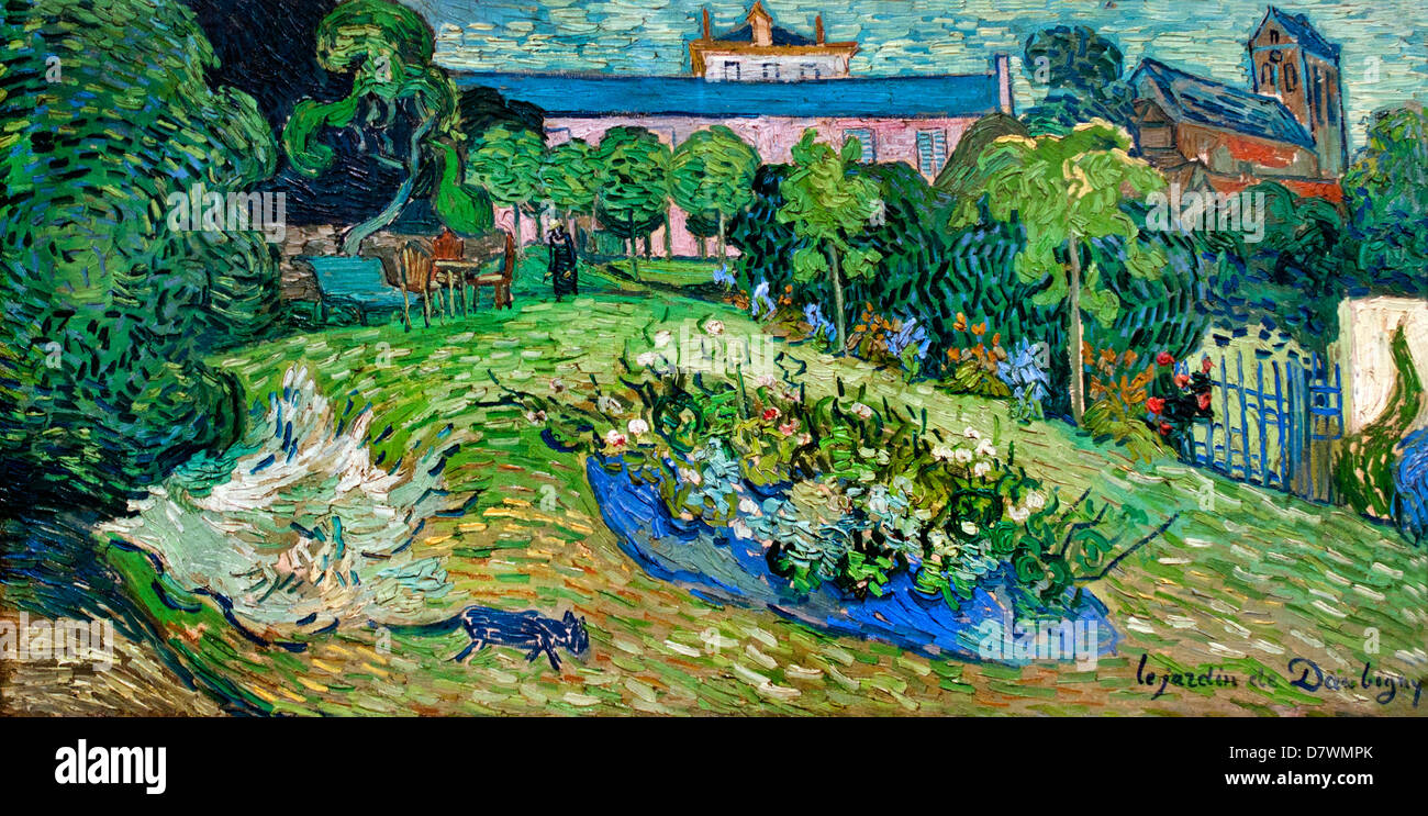 Le Jardin de Daubigny 1890 Vincent van Gogh 1853 - 1890 Pays-Bas néerlandais post impressionnisme Banque D'Images