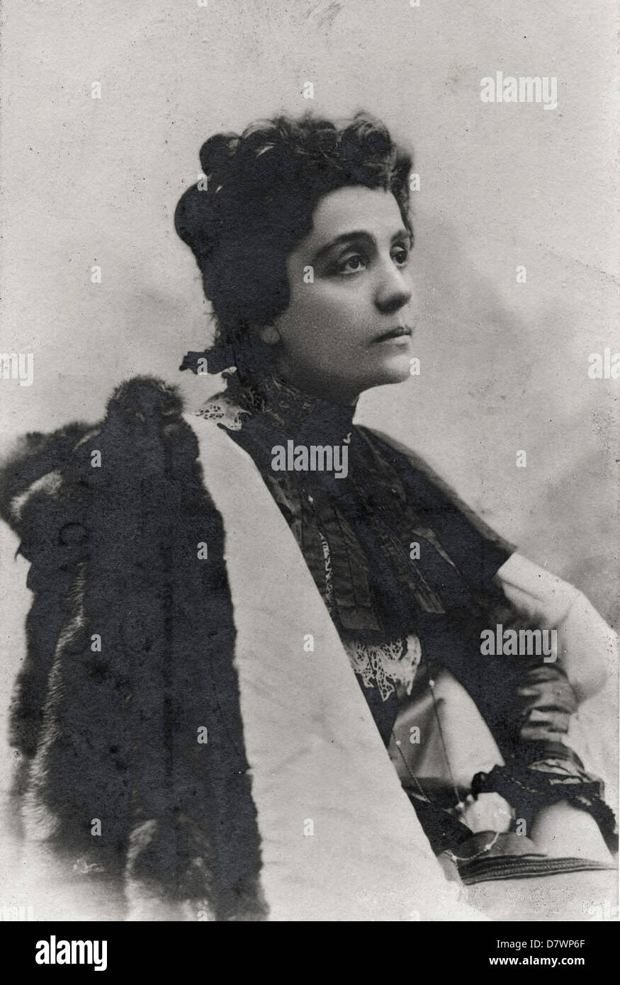 Eléonora Duse ; l'actrice italienne anglais poscard Banque D'Images