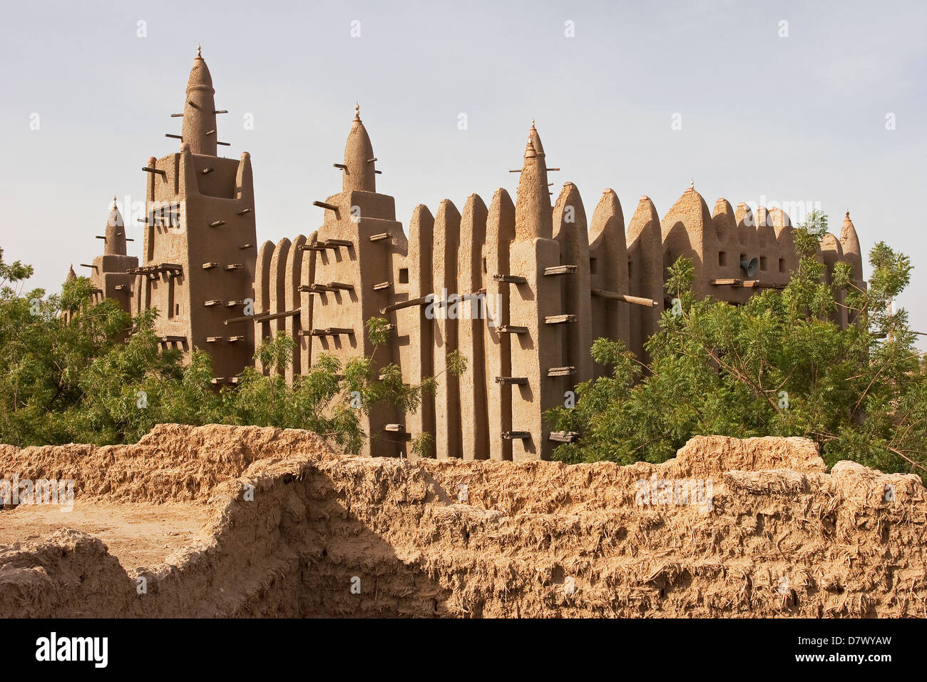 La Grande Mosquée de Mopti, au Mali, en Afrique de l'Ouest Banque D'Images