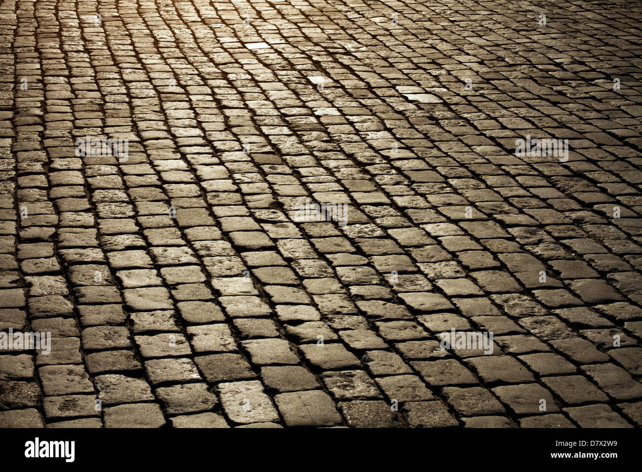 Cobblestone. Pavés de texture. Banque D'Images