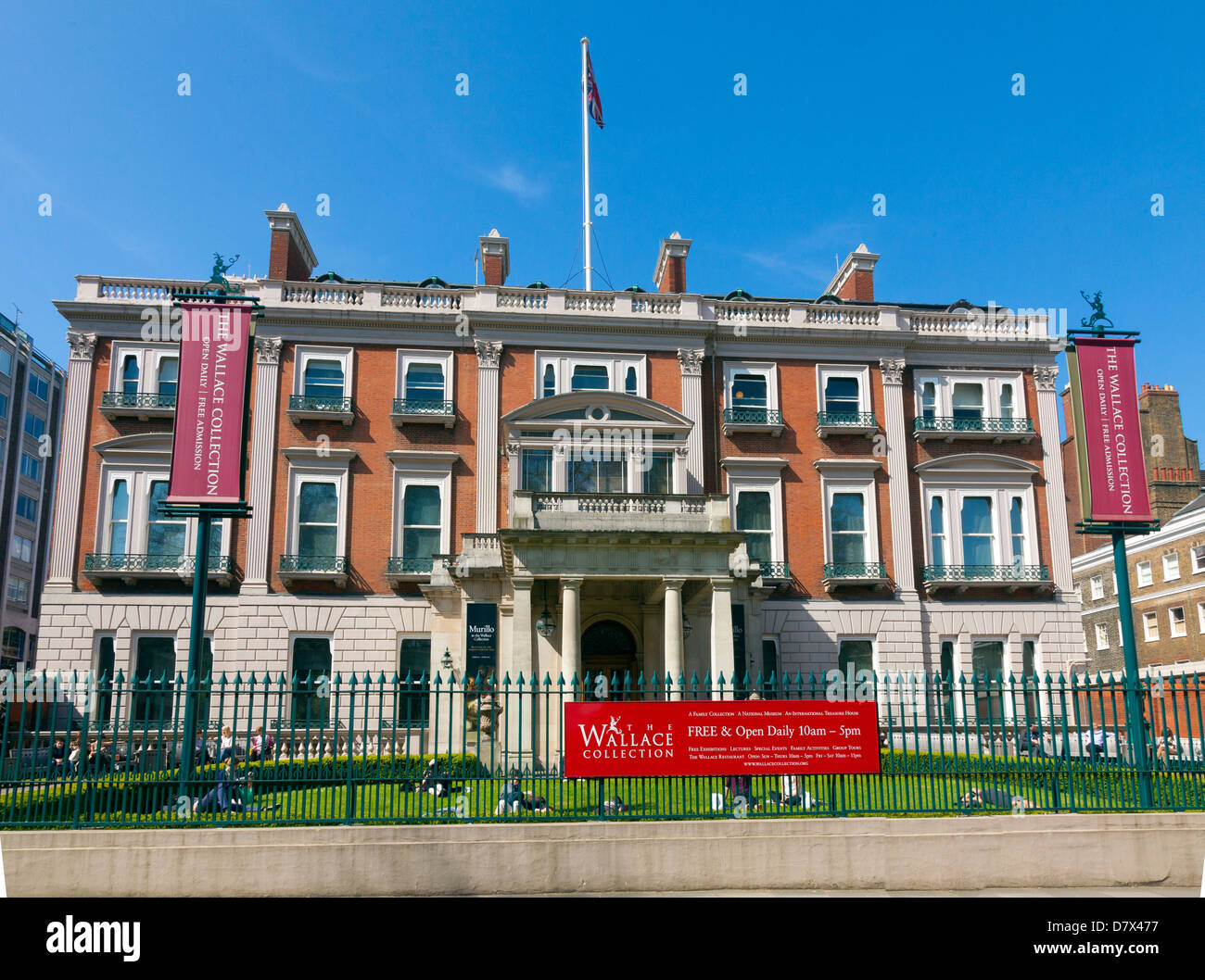 La Wallace Collection Art Gallery et le Museum London Banque D'Images