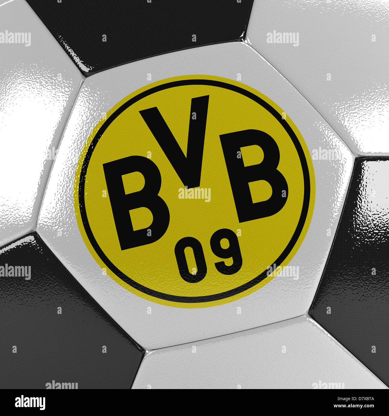 BV 09 Borussia Dortmund soccer ball Banque D'Images