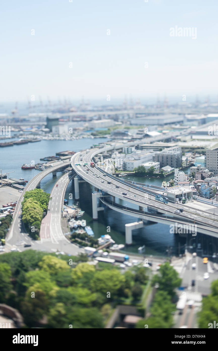 La ville de Yokohama, Kanagawa Banque D'Images