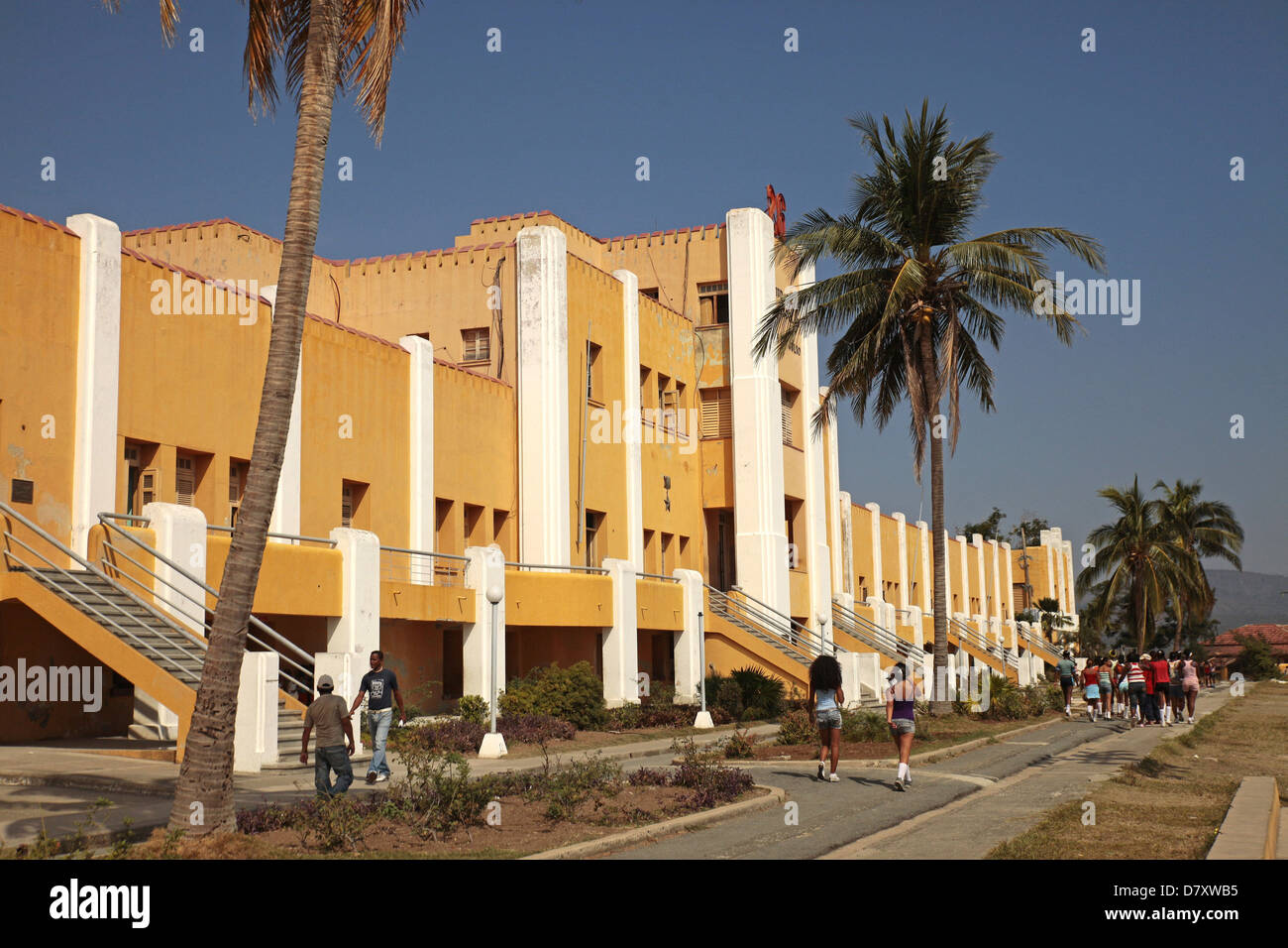 Caserne de Moncada, à Santiago de Cuba, Cuba, Caraïbes Banque D'Images