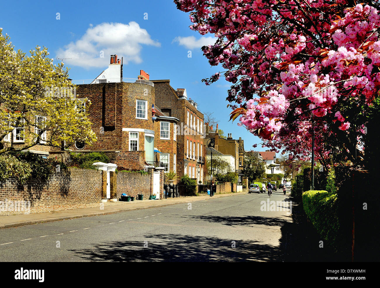 Maison à Chiswick Mall dans l'ouest de Londres UK Banque D'Images