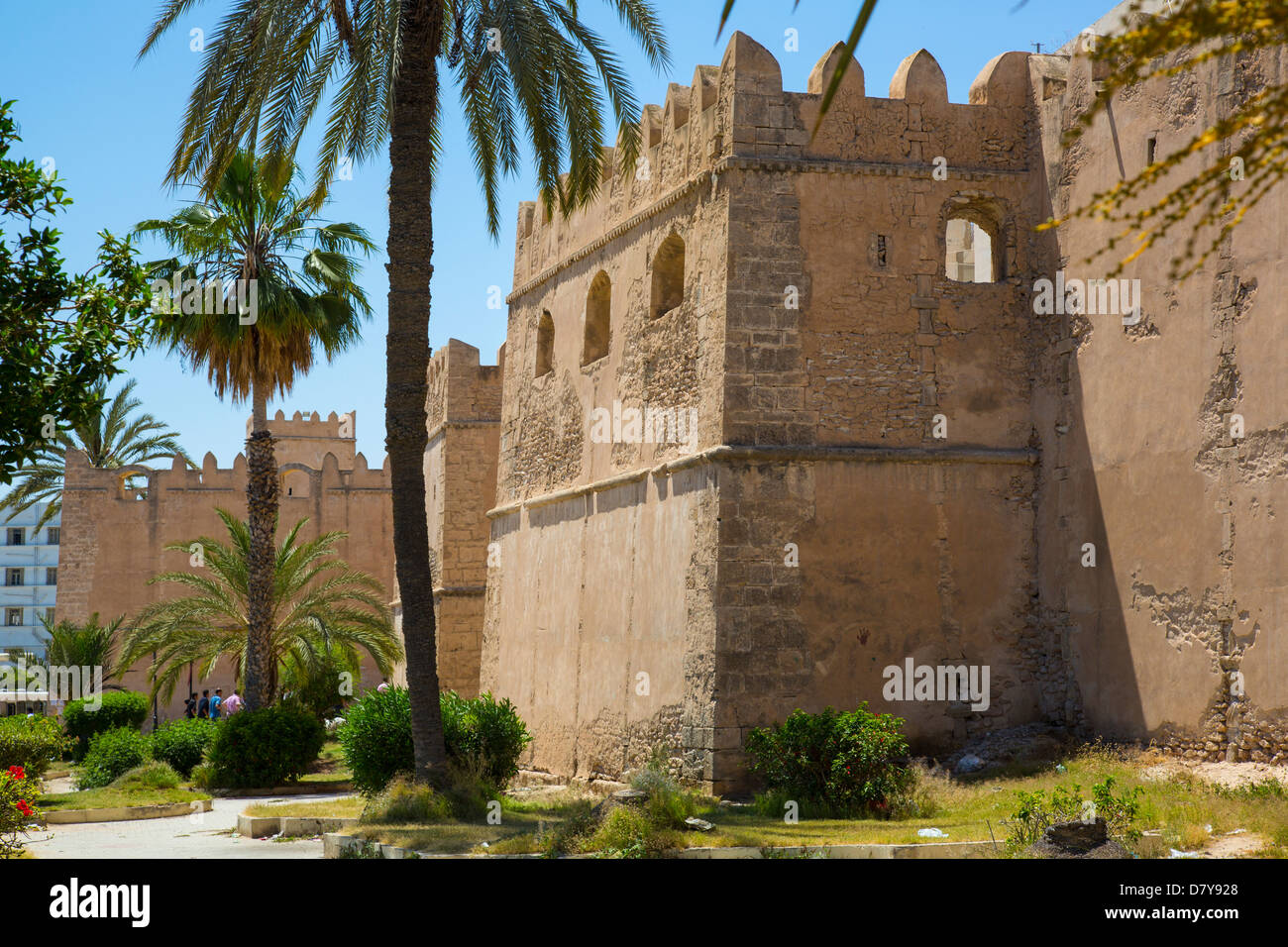 Murs de la Médina de Sfax Tunisie Banque D'Images