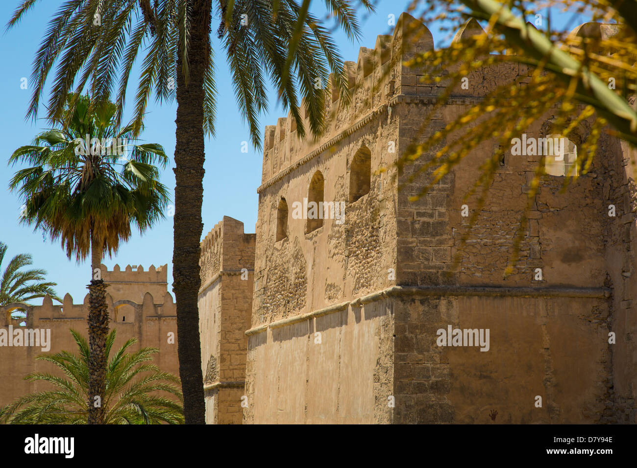 Murs de la Médina de Sfax Tunisie Banque D'Images